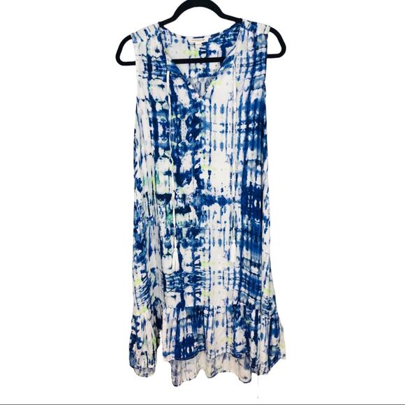 Beach Lunch Lounge Lou Lou Blue Tie Dye Dress - Picture 7 of 12